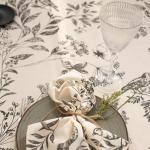 Набор салфеток декоративных 35х35 - 6 шт, саржа 'Гарден графит ВБ'