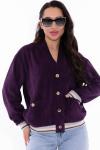 Бомбер Эда (вельвет/фиолетовый)