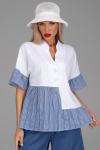 Блузка Памела (белый/полоска)