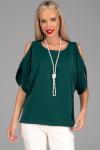 Блузка Аура (изумрудный)