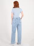 Джинсы голубые на резинке женские летние