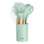 SATOSHI Аллон Набор кухонных принадлежностей 12пр., зеленый, силикон