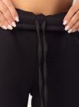 Брюки женские футер начес 3-х нитка пенье "РОКСИ" ЧЕРНЫЙ