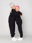 *Костюм детский футер 2-х нитка "БЛУМИ КИДС" ЧЕРНЫЙ