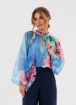 Блуза AmberA 1128-1 голубой