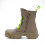 Ботинки демисезонные 4446-3 серо зеленые