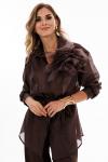 Блуза EOLA 2906 темный шоколад