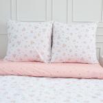 КПБ 'Традиция' дуэт, поплин, 100% хлопок, пл. 110 гр./кв.м., 'Романтика ВБ' Пододеяльник 146*217 (2 шт.), простыня 217*240, наволочка 70*70 (2 шт.)