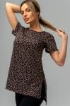 Женская удлиненная футболка с разрезами Happyfox