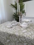 Берген птички крупные олива Скатерть 120х160 см 2518322 New