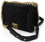 Сумка велюровая 68915 BLACK