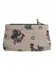 51 Косметичка Петушки бежевый фон 21х14х3см 2518809