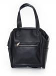 Рюкзак-сумка женский кожаный ASAD 6356 BLACK