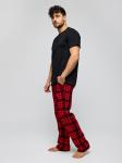 Пижама мужская кулирка с брюками "ЧИКАГО" КРАСНЫЙ