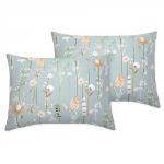 *Набор наволочек 70х70 'Традиция', поплин, 100% хлопок, пл. 110 гр./кв. м., 'Иммортели ВБ'