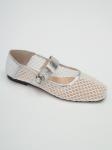 Балетки с липучкой летние DEDE SHOES 1580 WHITE