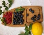 Менажница прямоугольная закругленная, 30х15х2см (береза масло)