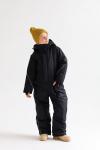 Комбинезон детский зимний Асимметрия черный