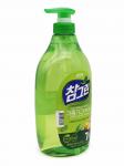 LION CHAMGREEN Средство для мытья посуды (зеленый чай) refill, 1.2л