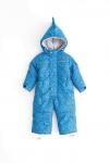 Комбинезон детский зимний Дино принт Дудл лазурь