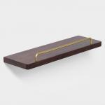 Полка настенная St?lz H?lzern Premiere, 40 см, ореховое дерево, алюминий