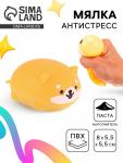 Антистресс игрушка - тянучка «Пёсик», мялка с пастой, набор 3 шт