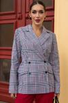 *Пиджак Бренда (серый/клетка) Б14124-33М