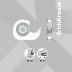 Двусторонняя клейкая лента ErichKrause, прозрачная, 12 мм?10 м, в диспенсере