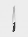 Нож кухонный шеф Sharp, лезвие 30.5 см, нержавеющая сталь, чёрная ручка