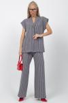 Брюки Орлеан (полоска/серый)