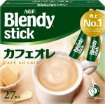AGF Blendy Stick Кофе Soft растворимый мягкий с молоком и сахаром в стиках, 8.8 гр * 27 шт