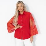 Жакет нарядный, Даю автограф (алый, с поясом)