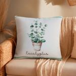 Наволочка декоративная «Этель» Eucalyptus (вид 2), 48?48 см, хлопок 100%