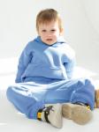 *Костюм детский футер 3-х нитка начес пенье "Бейби Стайл" ГОЛУБОЙ 3