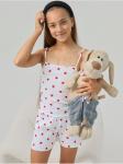 *Пижама "Милашка" Белый с шортами