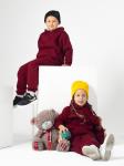Костюм детский футер 3-х нитка начес пенье "Бейби Стайл" БОРДО 3