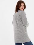 Кардиган на пуговицах серый женский