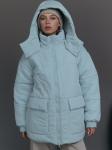 Куртка женская укороченная демисезонная аквамарин
