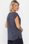 Блуза Милена (темно-синяя) Б14302-8М