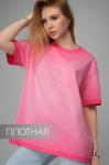 Женская футболка оверсайз с эффектом градиент Happyfox