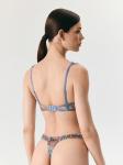 Бюстгальтер Balconette жен. Siberica синий принт
