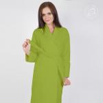 Халат запашной с воротником (фисташковый)