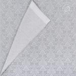 Шторы для кухни с подхватом Вензель серый