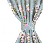 Шторы для гостиной с подхватом Живопись