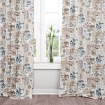 Шторы для гостиной с подхватом Либретто