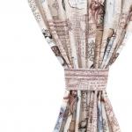 Шторы для гостиной с подхватом Либретто
