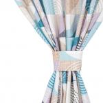 Шторы для гостиной с подхватом Марципан