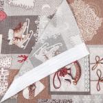 Шторы для кухни с подхватом Лапландия