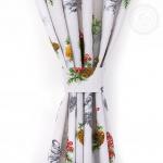 Шторы для кухни с подхватом Серебряный звон