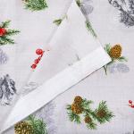 Шторы для кухни с подхватом Серебряный звон